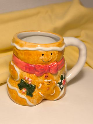 Tazza natalizia teacup in ceramica Coin