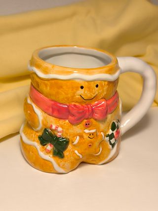 Tazza natalizia teacup in ceramica Coin