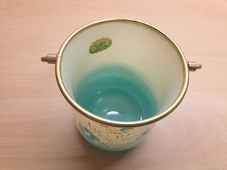 Soprammobile porta ghiaccio in vetro soffiato