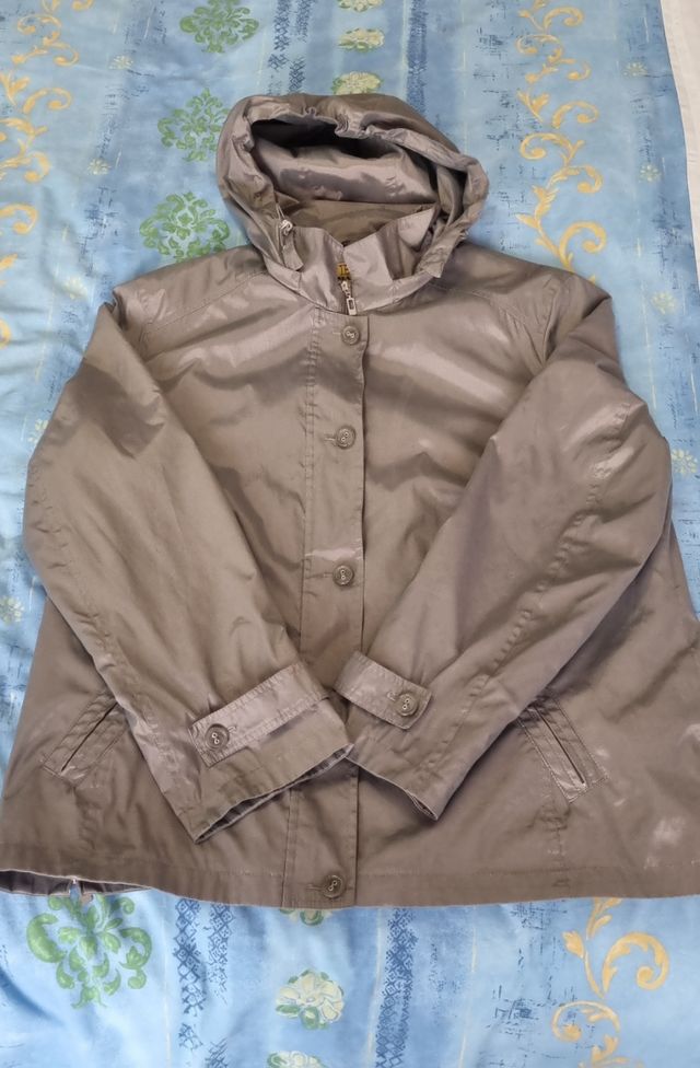 Impermeabile grigio donna