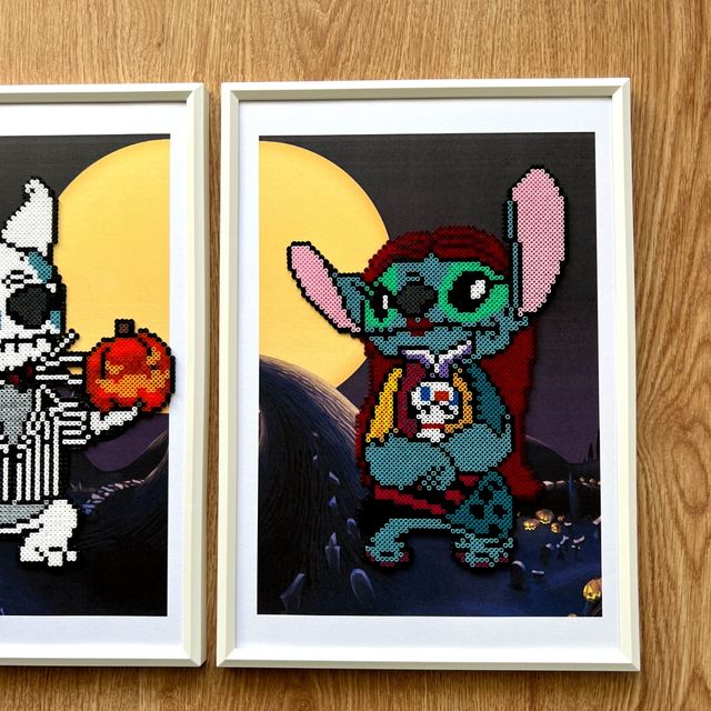 Cuadros Pesadilla antes de Navidad - Stitch