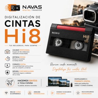 Digitalización HI8, VHS, BETA, MINIDV...A USB