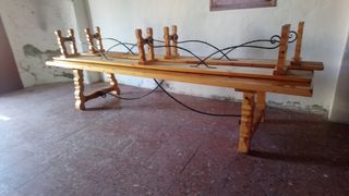 Mesa de madera maciza de pino