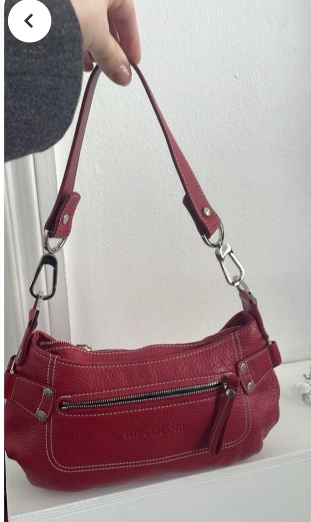 LONGCHAMP Bolso piel rojo