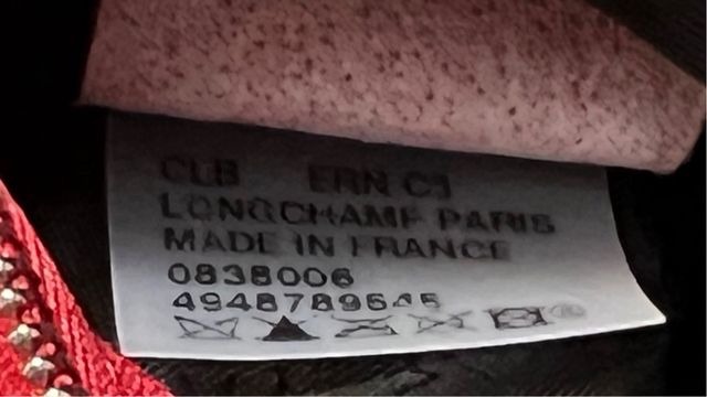 LONGCHAMP Bolso piel rojo