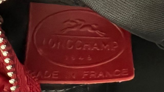 LONGCHAMP Bolso piel rojo