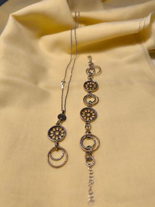 Bracciale e collana in argento Fraboso