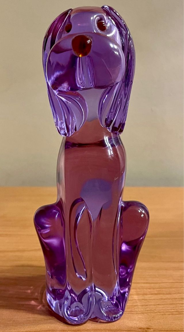 Figura perro de cristal de Murano