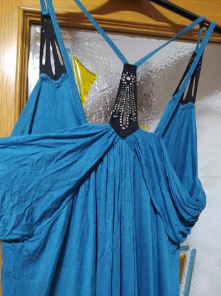 Camiseta de tirantes monísima en azul