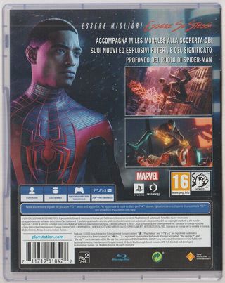 Gioco PS4 Spider-man Miles Morales Marvel Insomnia