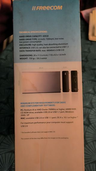 Disco duro 400 Gb