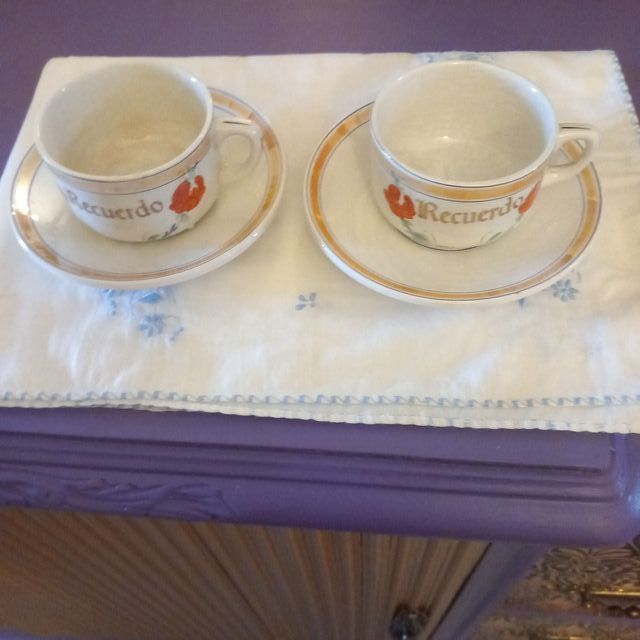 Set di tazze San Claudio anni '50