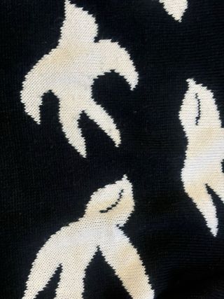Jersey negro estamoado blanco