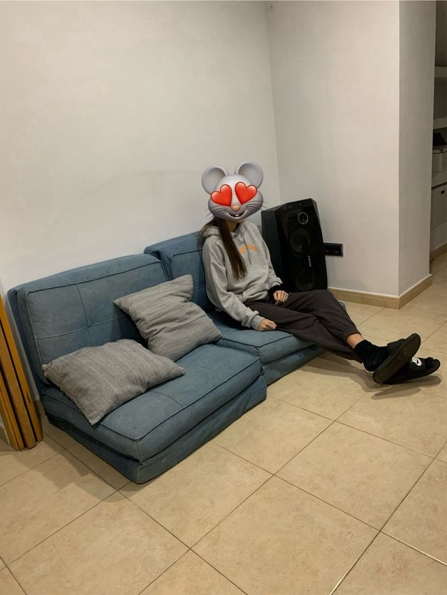 Sofa cama individual (2 unidades) multi-posicion