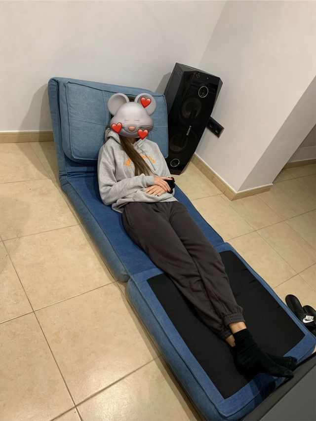 Sofa cama individual (2 unidades) multi-posicion