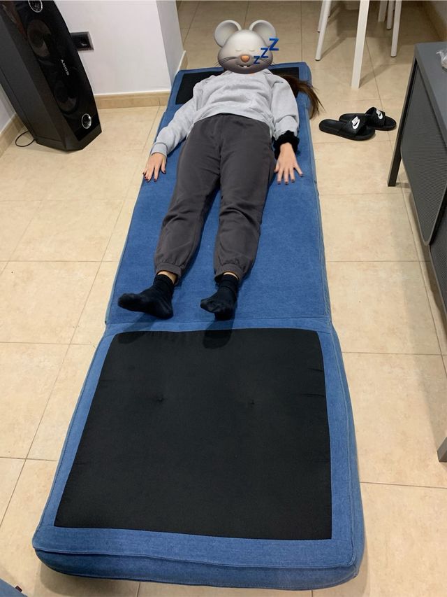 Sofa cama individual (2 unidades) multi-posicion