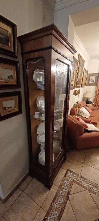 Vitrina clásica con luz interior