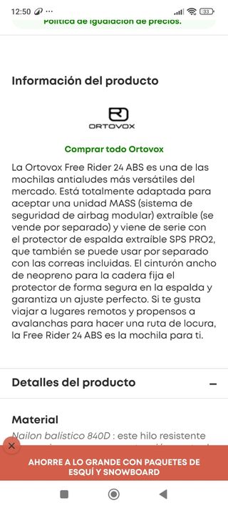 Ortovox free rider 24 ABS