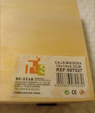 Caja para infusiones