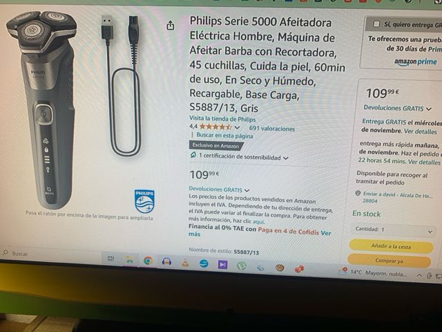 Afeitatora philips series 5000