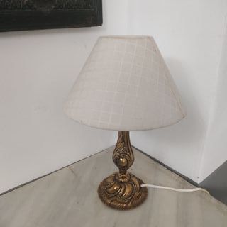 #155 Pie de lámpara de mesa dorado