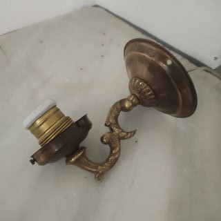 #156 Aplique pared metal dorado/bronce