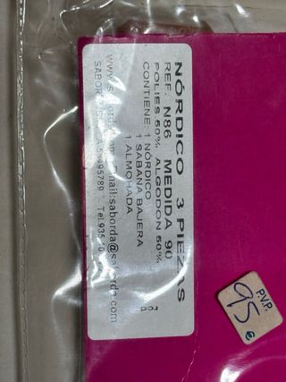 Funda nórdica con almohada 90