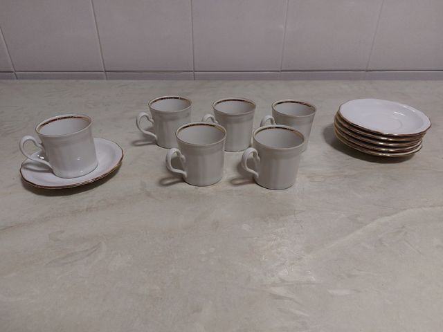 Set 6 tazze caffè in porcellana