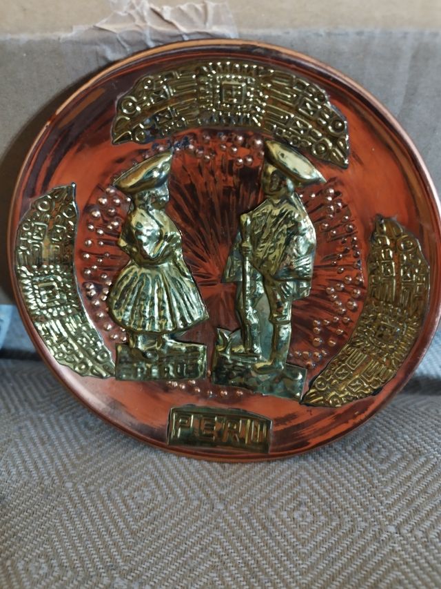 Plato artesanía peruana