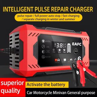 Cargador/reparador de batería, 12v,6A