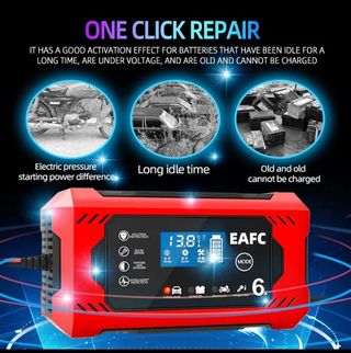 Cargador/reparador de batería, 12v,6A