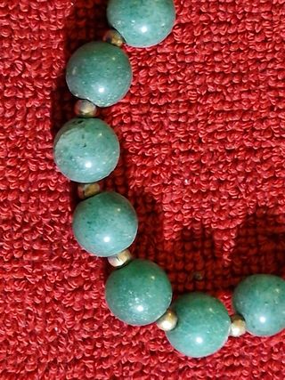 Collana avventurina verde cm. 70