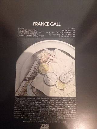 France Gall – Dancing Disco. 1978 Lp Gatefold.