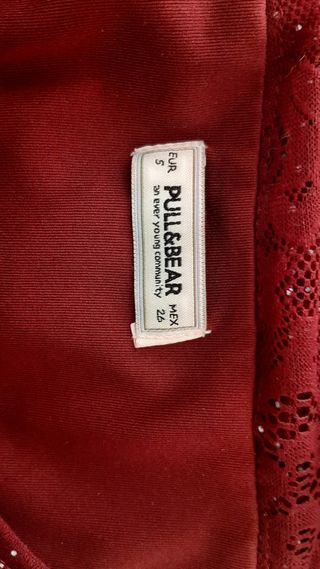 Vestido topos y encaje