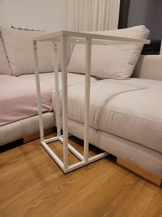 Mesa auxiliar sofá cristal