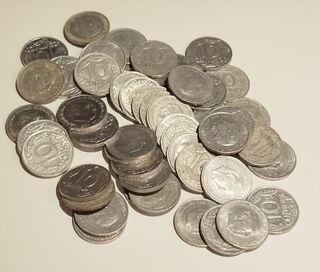 Lote monedas 10 céntimos Franco 1959