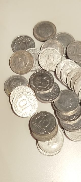Lote monedas 10 céntimos Franco 1959