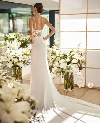 Vestido de novia Rosa clará