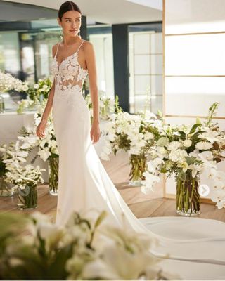 Vestido de novia Rosa clará