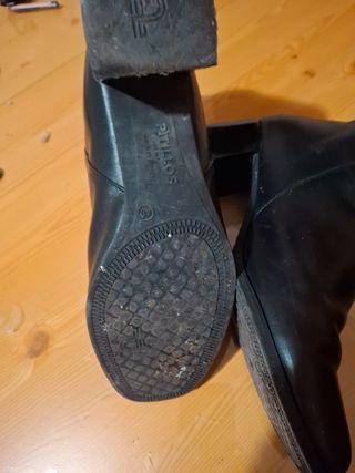 Botines piel pitillos. Solo septiembre 
