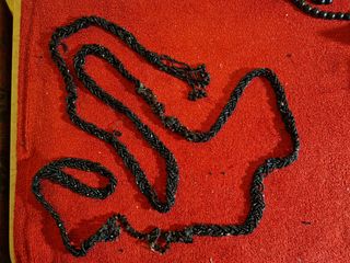 Perline nere vintage,