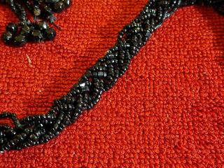 Perline nere vintage,