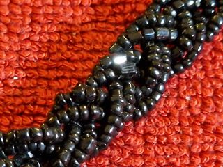 Perline nere vintage,