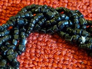 Perline nere vintage,