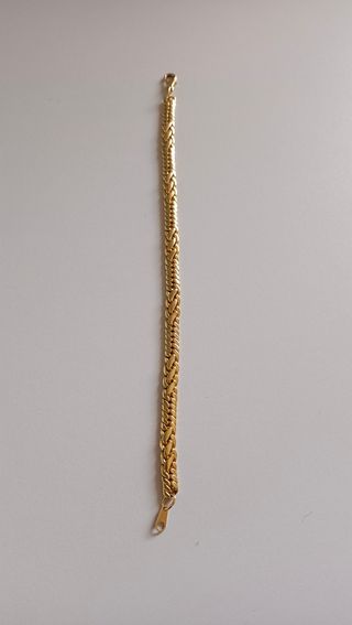 Pulsera bañada en oro de 24 kilates