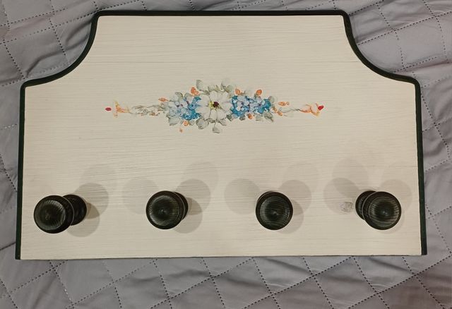 Perchero Madera Blanco