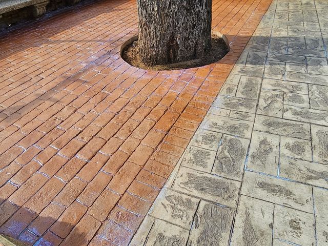 Fachada de vertical impreso y hormigón