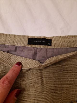 Falda mujer marrón con lentejuelas