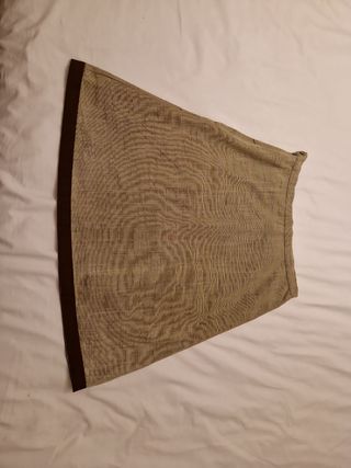 Falda mujer marrón con lentejuelas