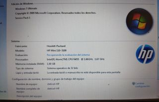 Portátil hp mini